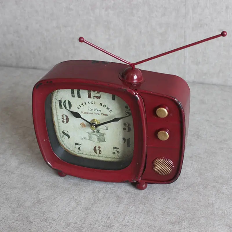 horloge télévision vintage - horloge-industrielle