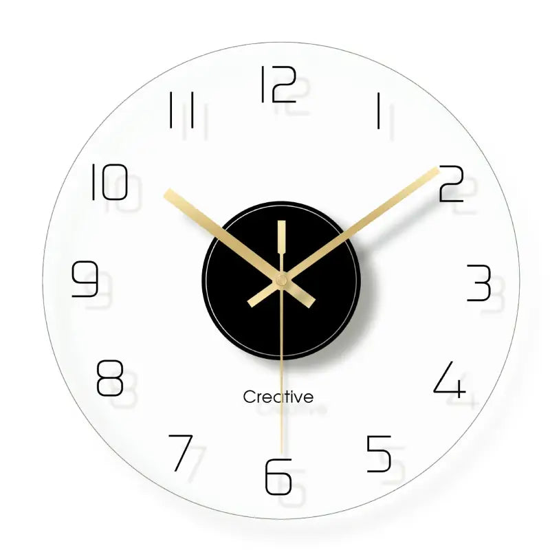 Horloge en Verre 30 cm — Cadran Transparent, 5 Styles