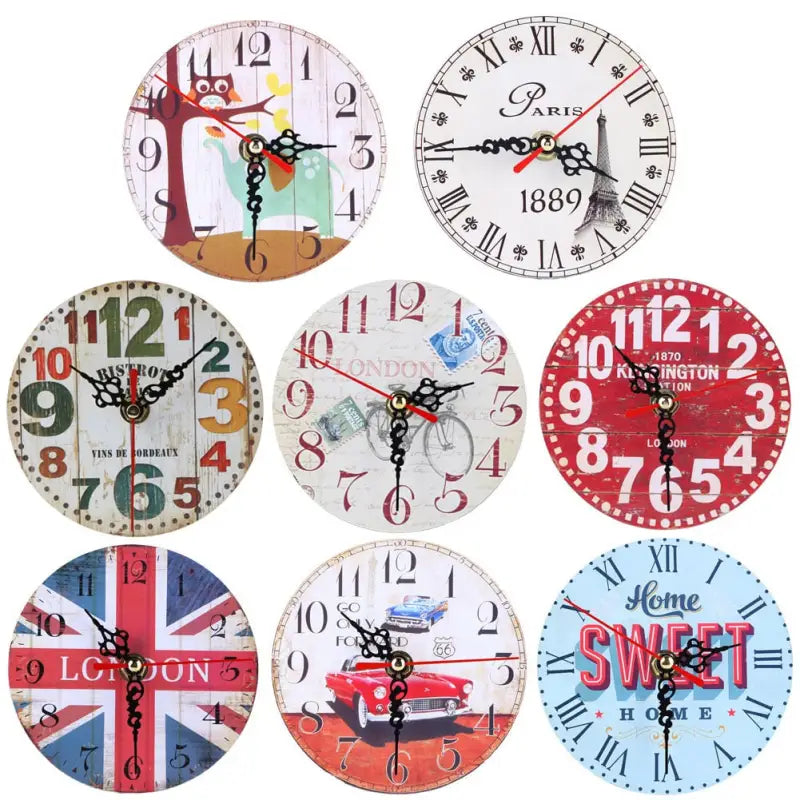 Horloges En Bois - horloge-industrielle