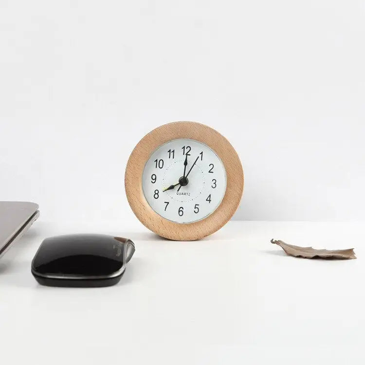 mini horloge en bois - horloge-industrielle